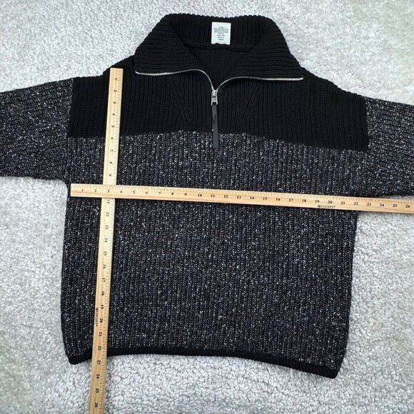 Varley Willard Half Zip Knit Colorblock Pullover Black - Picture 8 of 10